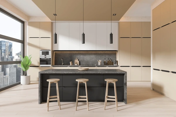 interior stylish kitchen beige walls 600nw 2438652835